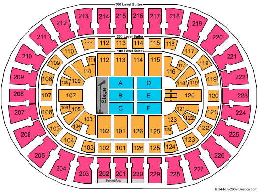 Palace Of Auburn Hills Seating Chart